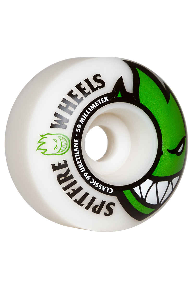 Spitfire Bighead Ruote (white green) 59mm 99A pacco da 4