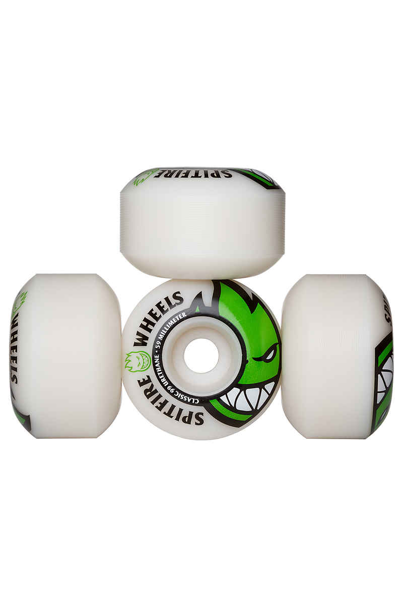 Spitfire Bighead Ruote (white green) 59mm 99A pacco da 4