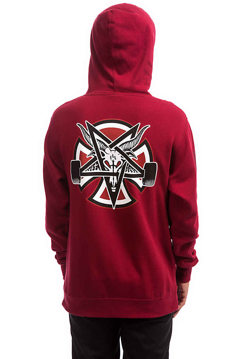 Independent x Thrasher Pentagram Cross Hoodie (garnet)