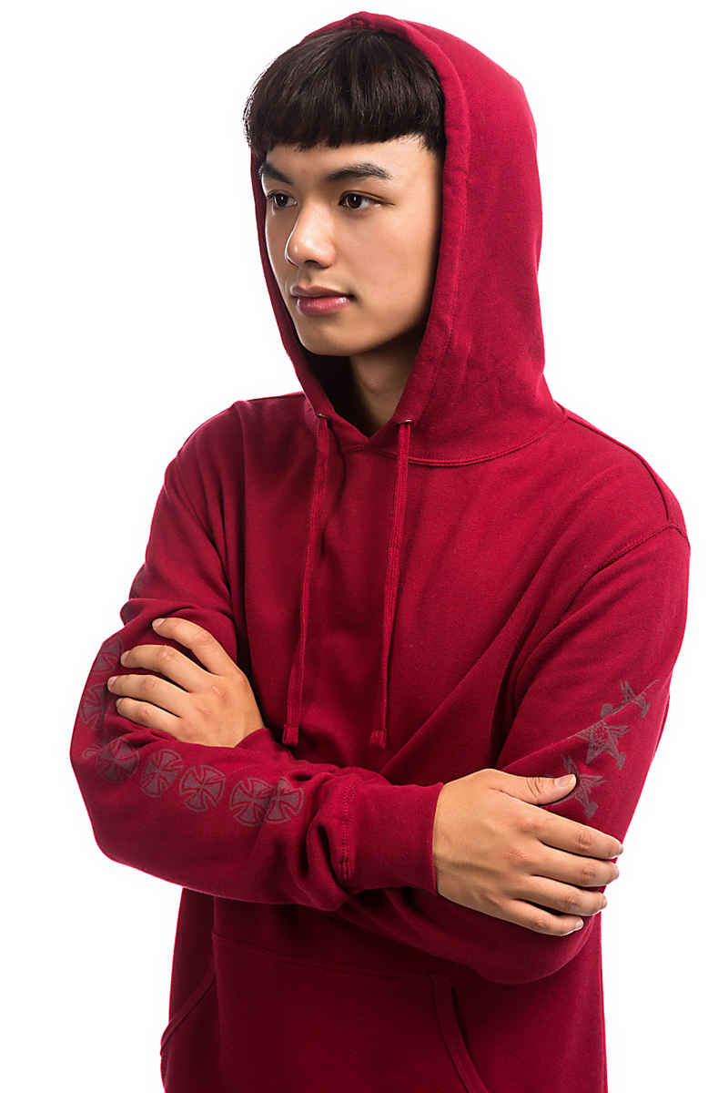 Independent x Thrasher Pentagram Cross Hoodie (garnet)