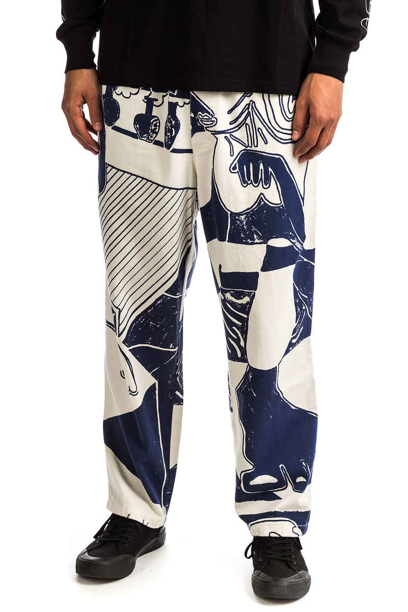 Polar Skateboards TK Surf Pantalons (ecru navy)
