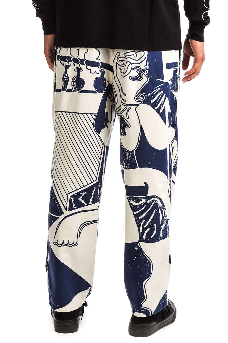 Polar Skateboards TK Surf Pantalons (ecru navy)