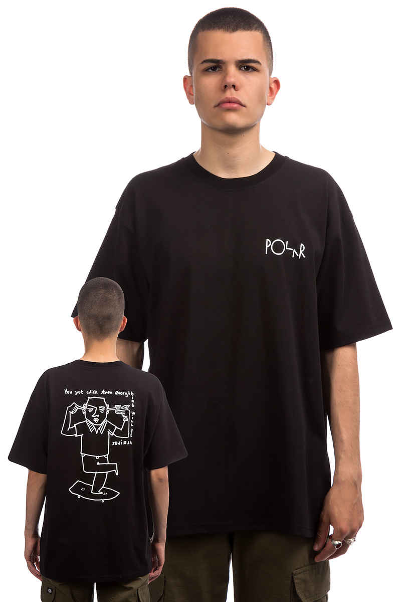 Polar Skateboards Click T-Shirt (black)