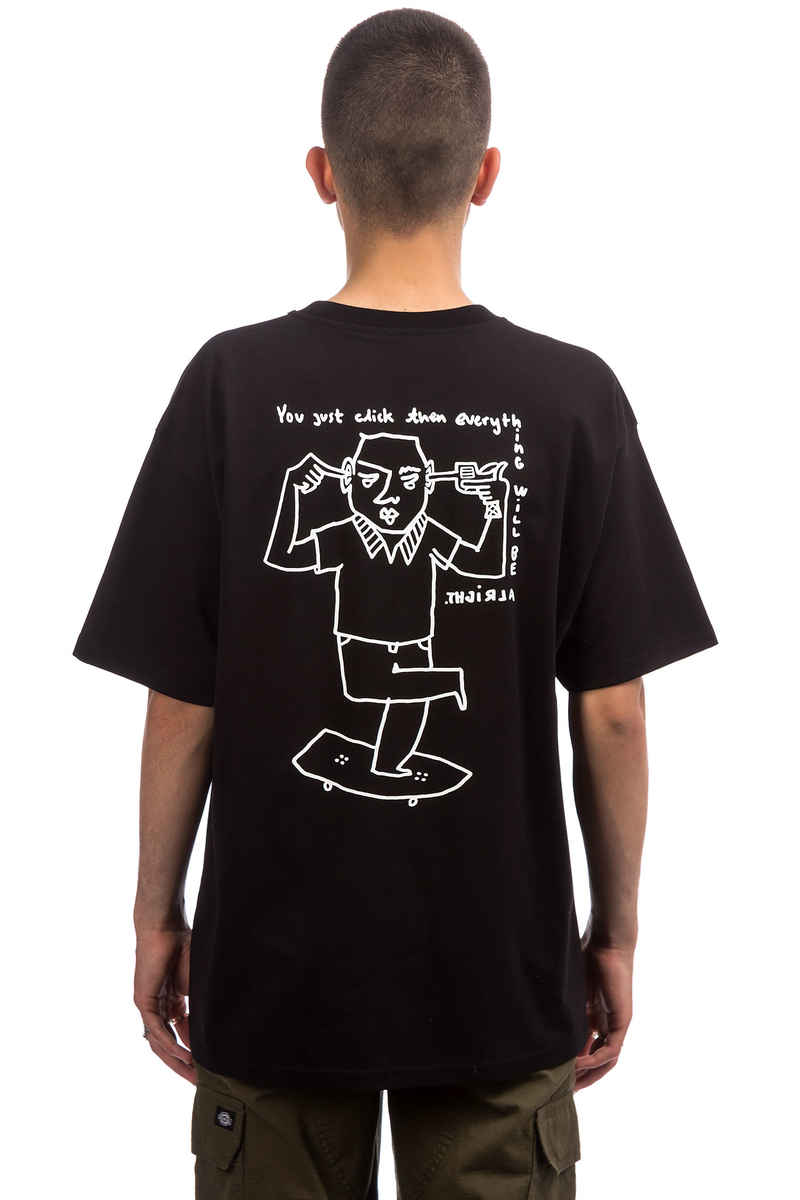 Polar Skateboards Click T-Shirt (black)