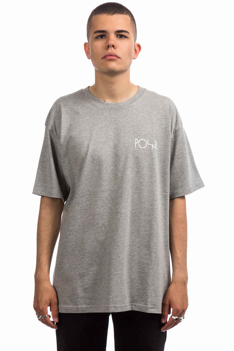 Polar Skateboards Script Logo T-Shirt (heather grey)