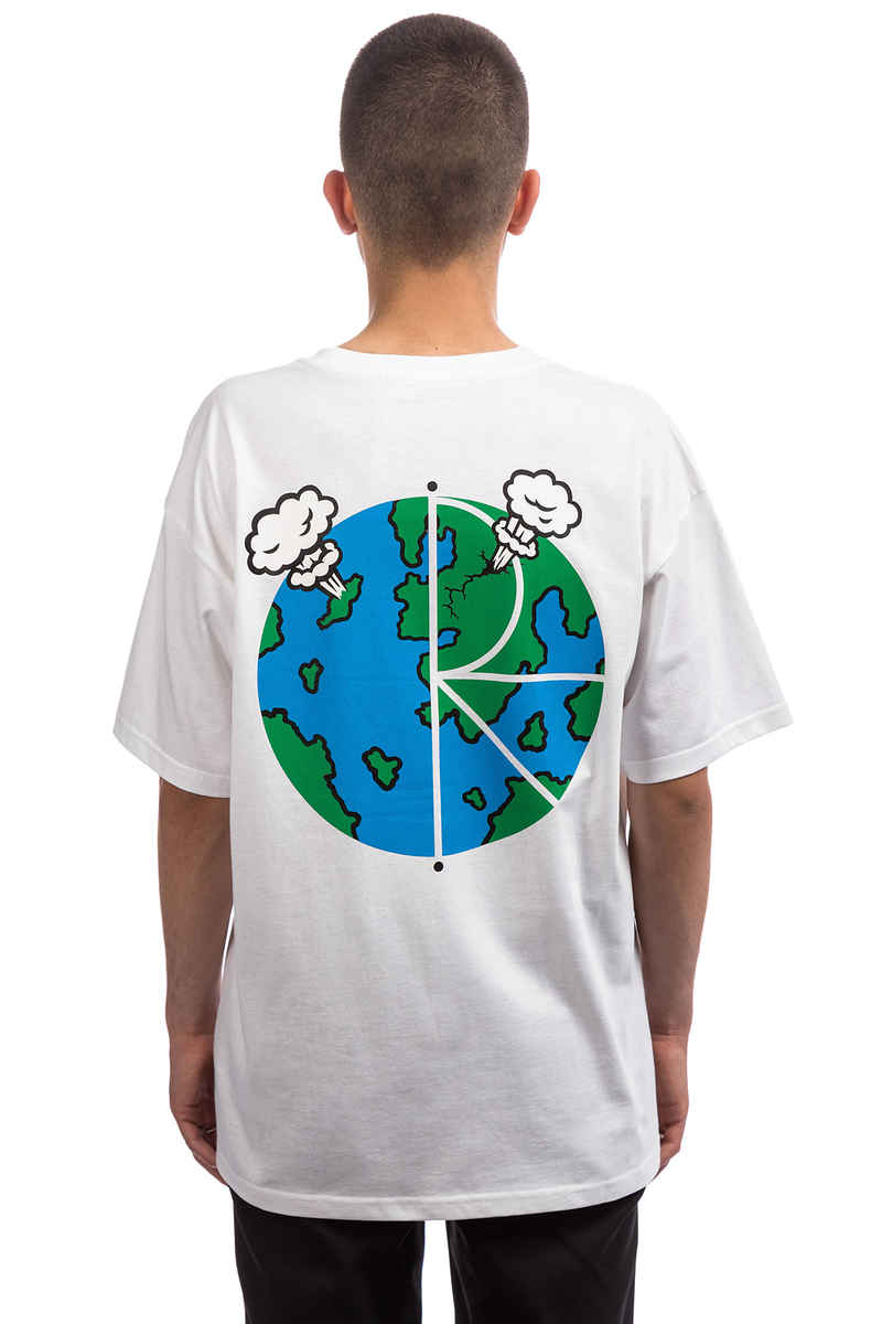 Polar Skateboards World Fill Logo T-Shirt (white)