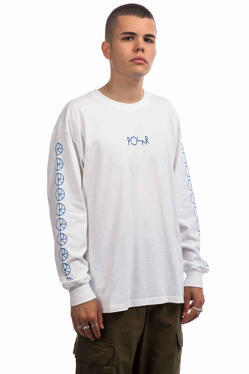 Polar Skateboards Racing Longsleeve (white)