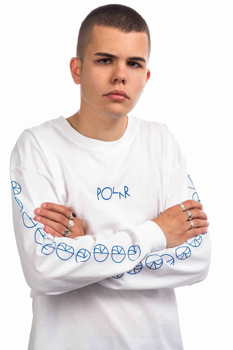 Polar Skateboards Racing Longsleeve (white)