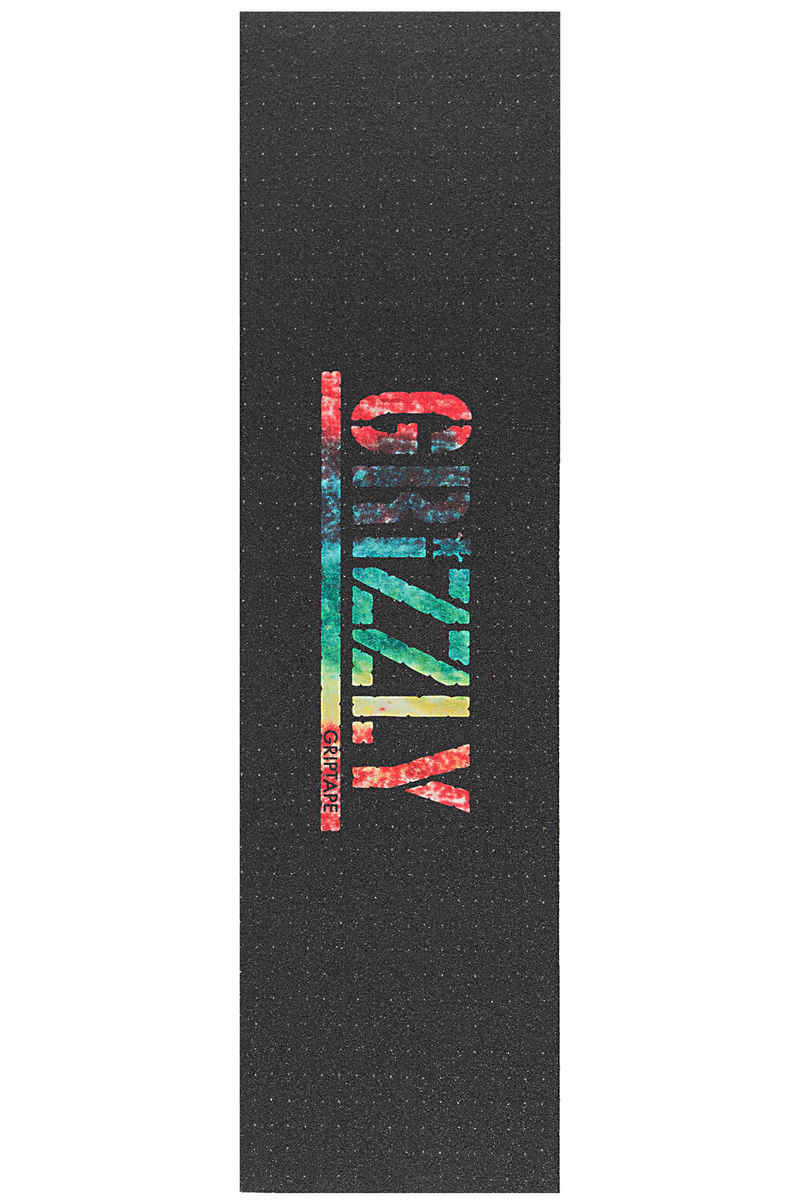 Grizzly Irie Stamp Grip Skate (black tie dye)