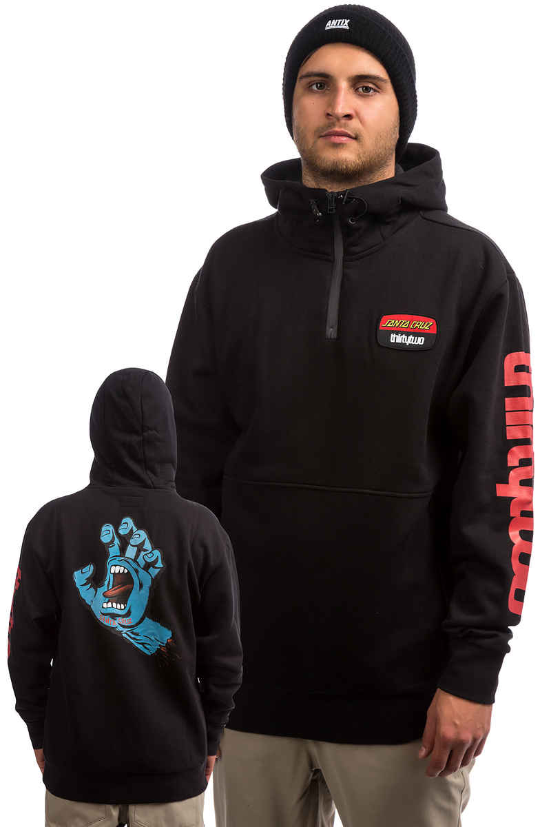 ThirtyTwo x Santa Cruz Stamped Snow Hoodie (black)