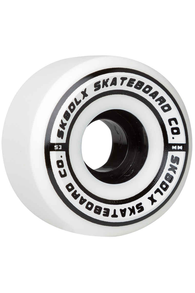 SK8DLX Conical Series Ruote (white) 53mm 100A pacco da 4