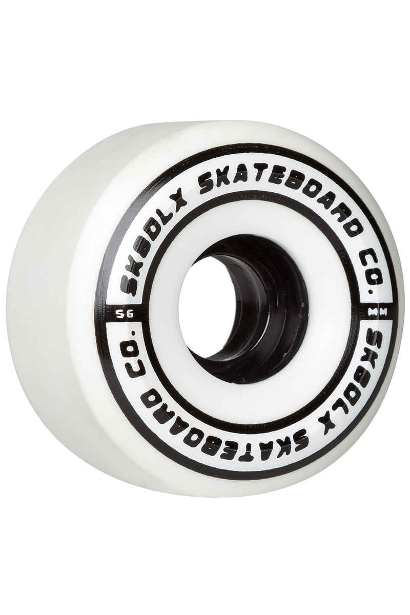 SK8DLX Conical Series Wheels (white) 56mm 100A 4 Pack