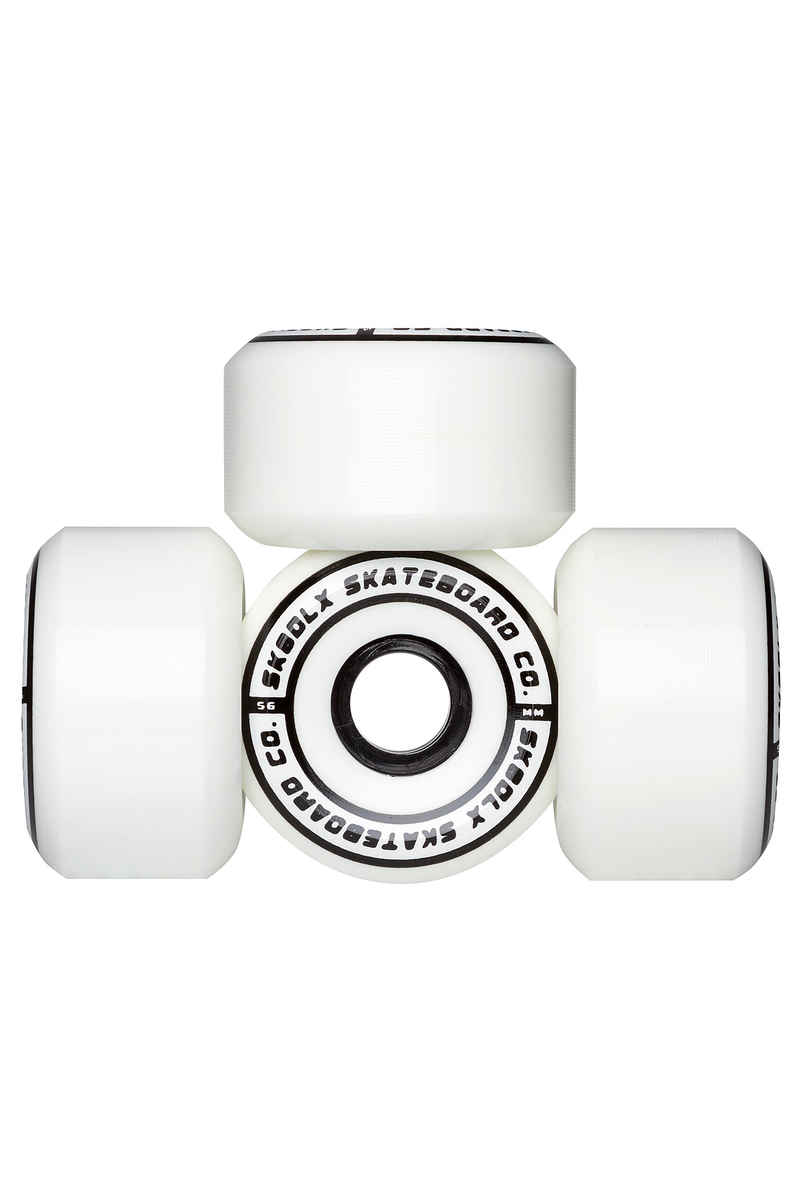 SK8DLX Conical Series Wheels (white) 56mm 100A 4 Pack