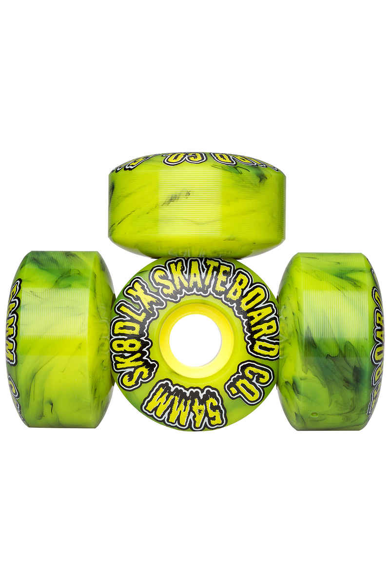 SK8DLX Slime Series Roue (green black swirl) 54mm 100A 4 Pack