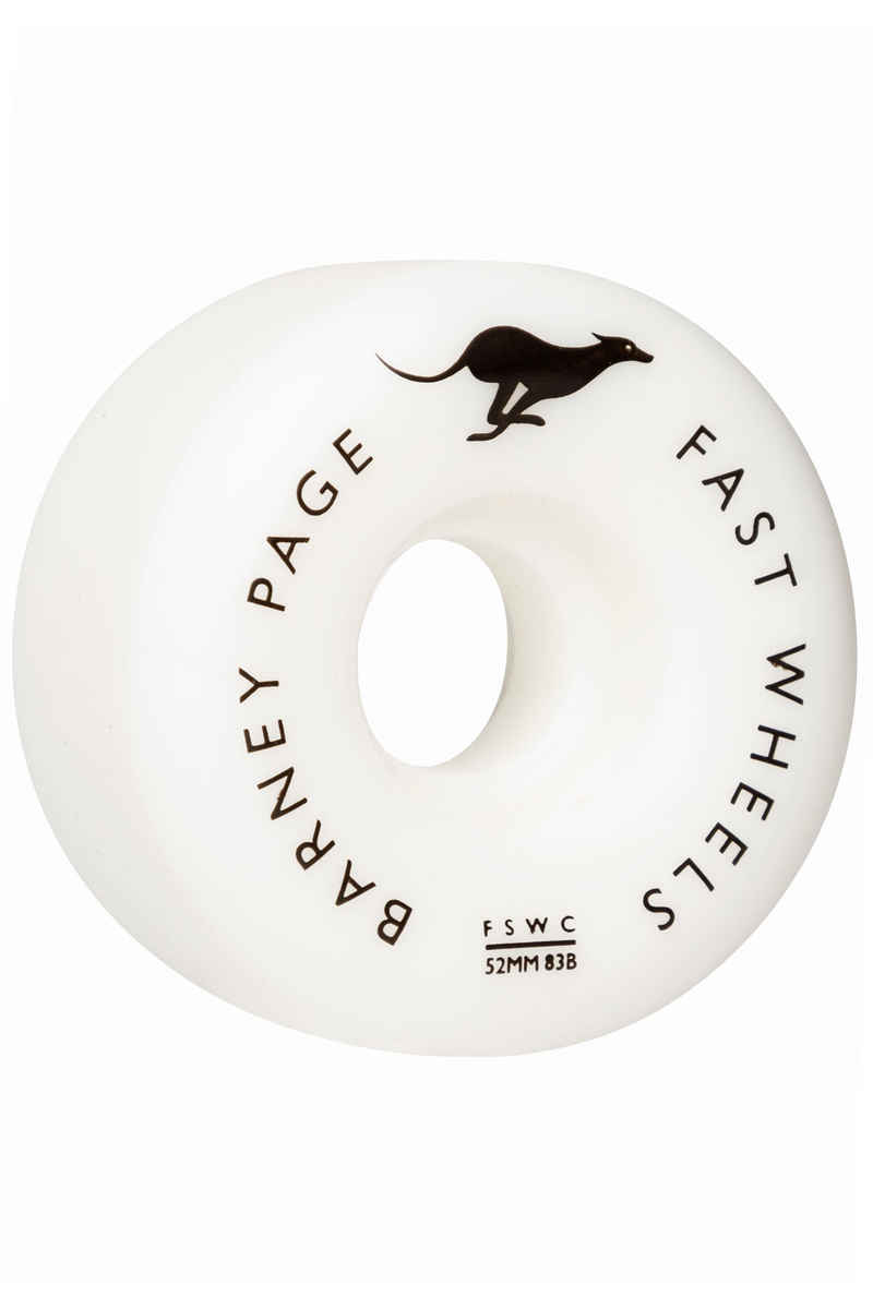 Fast Skateboard Wheel Company Page Pro Conical Rollen (white) 52mm 103A 4er Pack