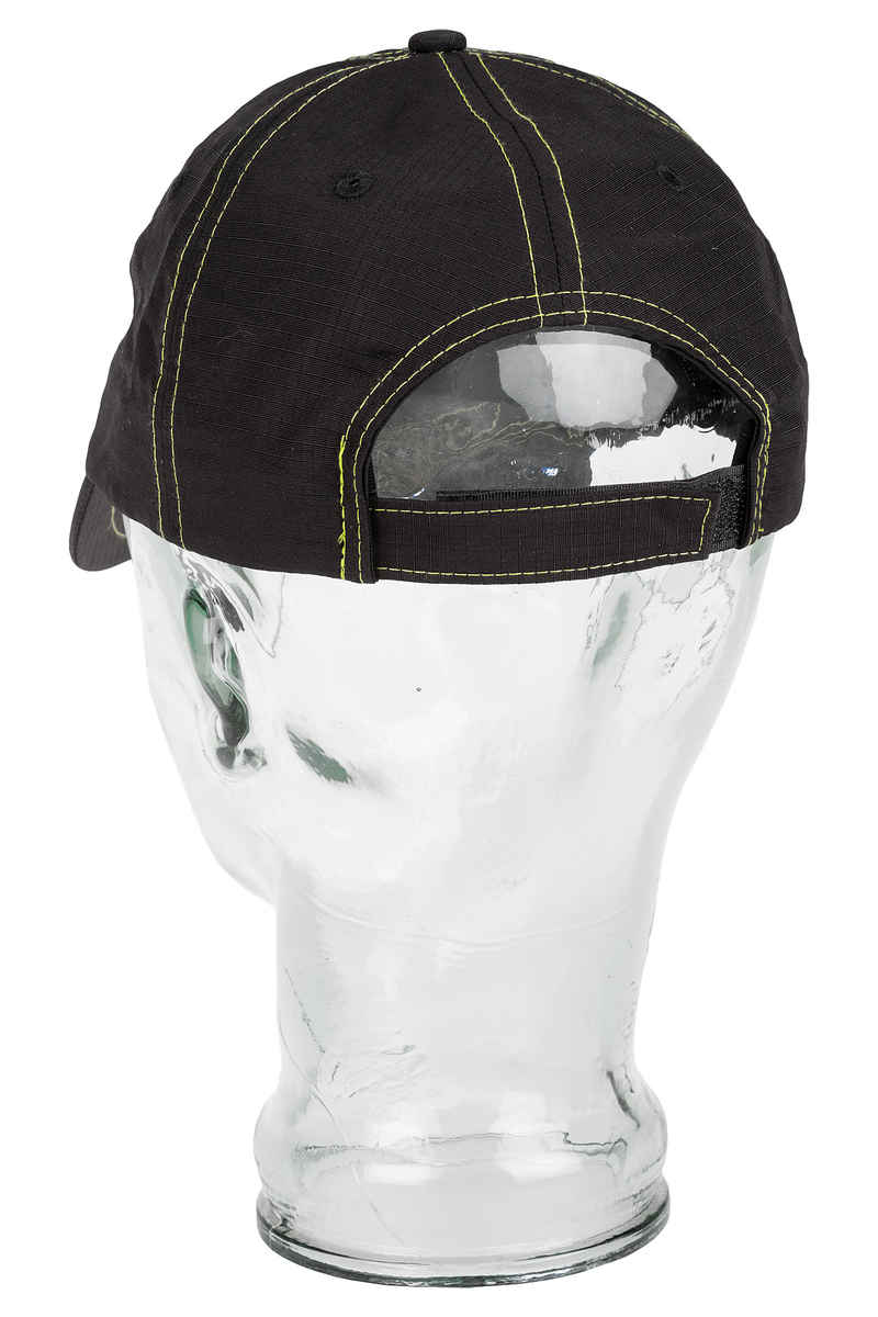 Wasted Paris Nylon 6 Panel Gorra (black trim neon yellow)