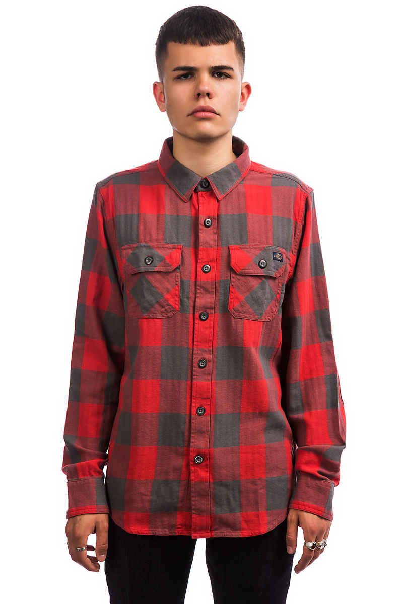 Dickies DMO Check Hemd (red grey)