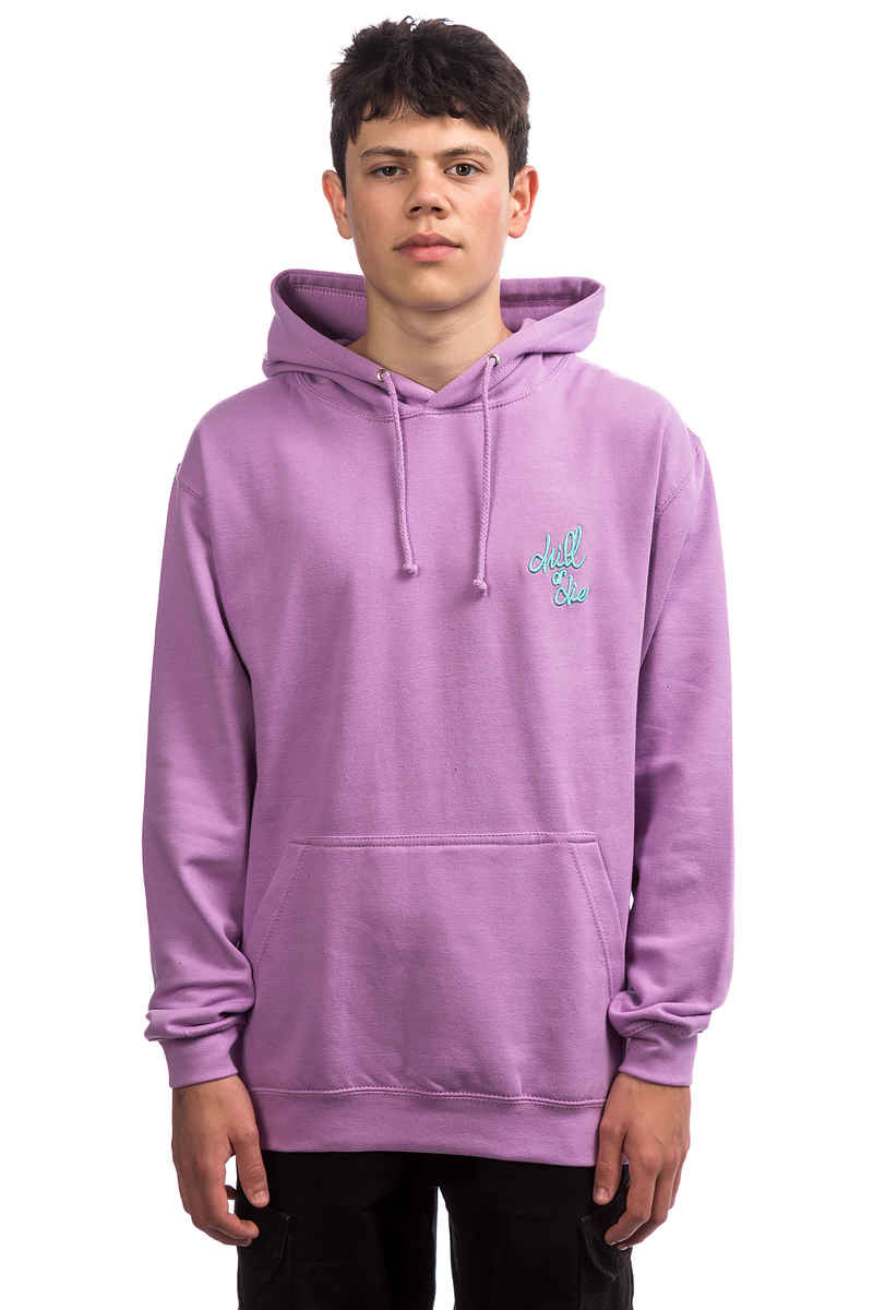 CHILL OR DIE OG Logo Broderie Hoodie (lilas green)