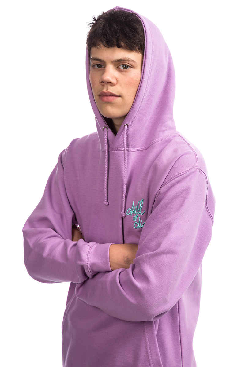 CHILL OR DIE OG Logo Broderie Hoodie (lilas green)