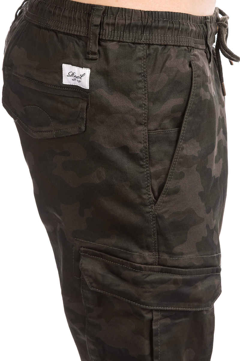REELL Reflex Rib Cargo Pantalons (black camo)