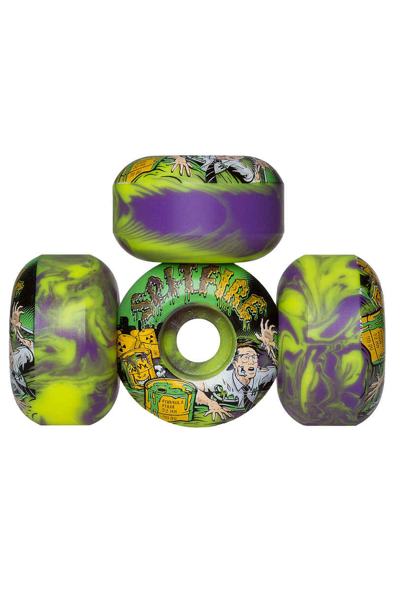 Spitfire Formula Four Afterburners Toxic Apocalypse Roue (purple green) 52mm 99A 4 Pack