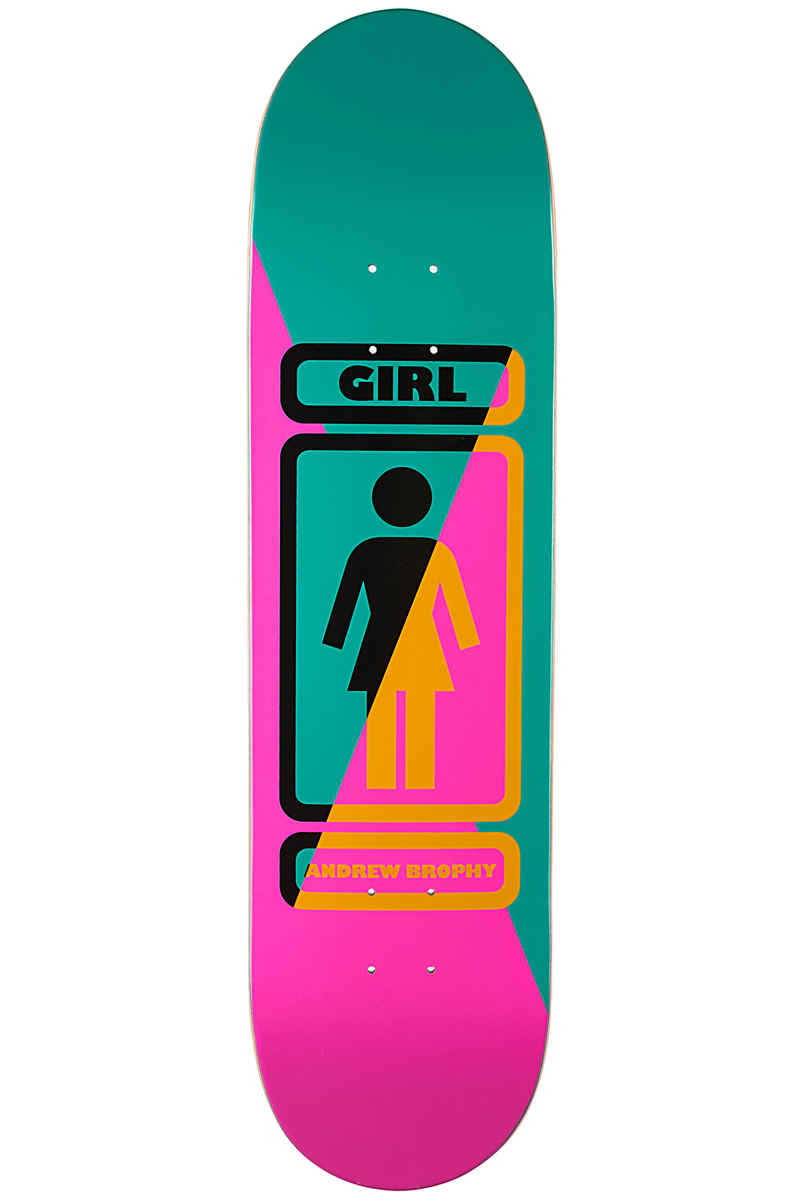 Girl Brophy 93 Til 8.25" Deck (pink turquoise)