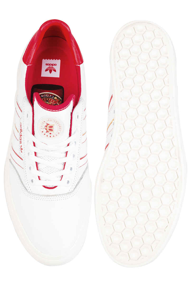 adidas Skateboarding x Evisen 3MC Schuh (white scarlet gold)