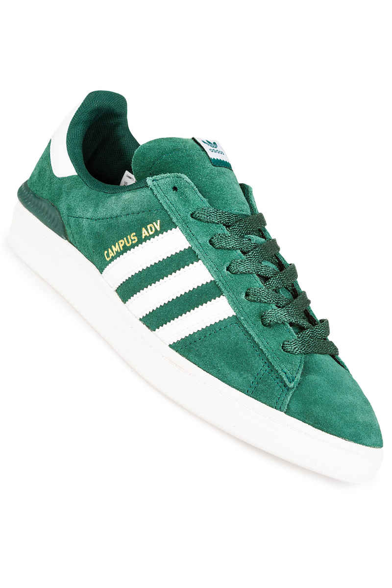 adidas Skateboarding Campus ADV Chaussure (collegiate green white gold)