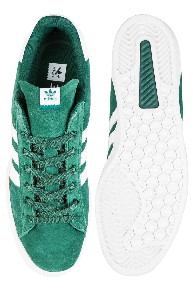 adidas Skateboarding Campus ADV Chaussure (collegiate green white gold)