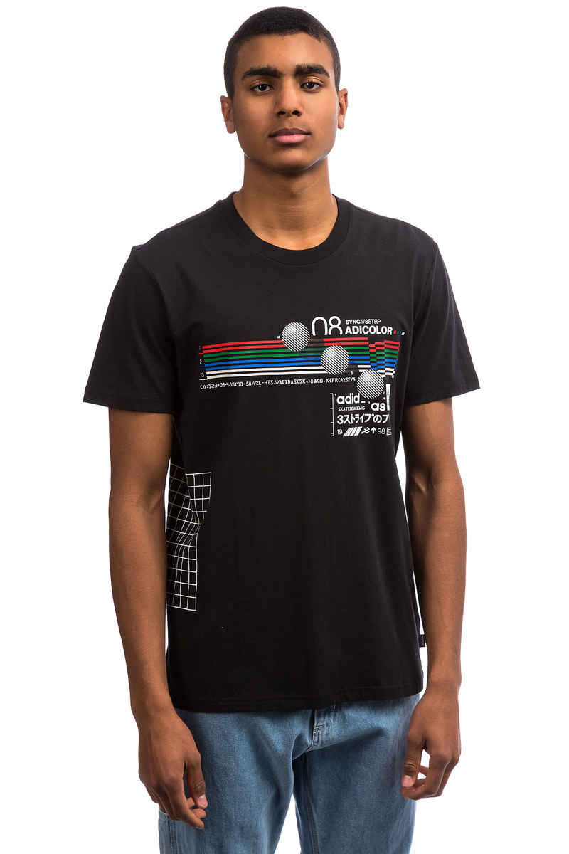 adidas Colfax Insley T-Shirt (black red green blue)