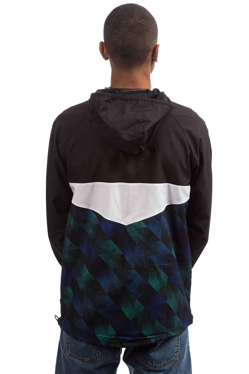 adidas Towning Jacket (black white active blue green)