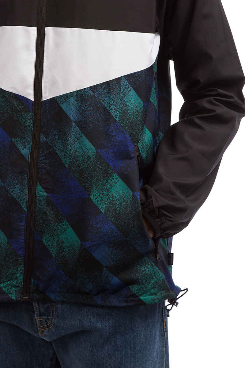 adidas Towning Jacket (black white active blue green)