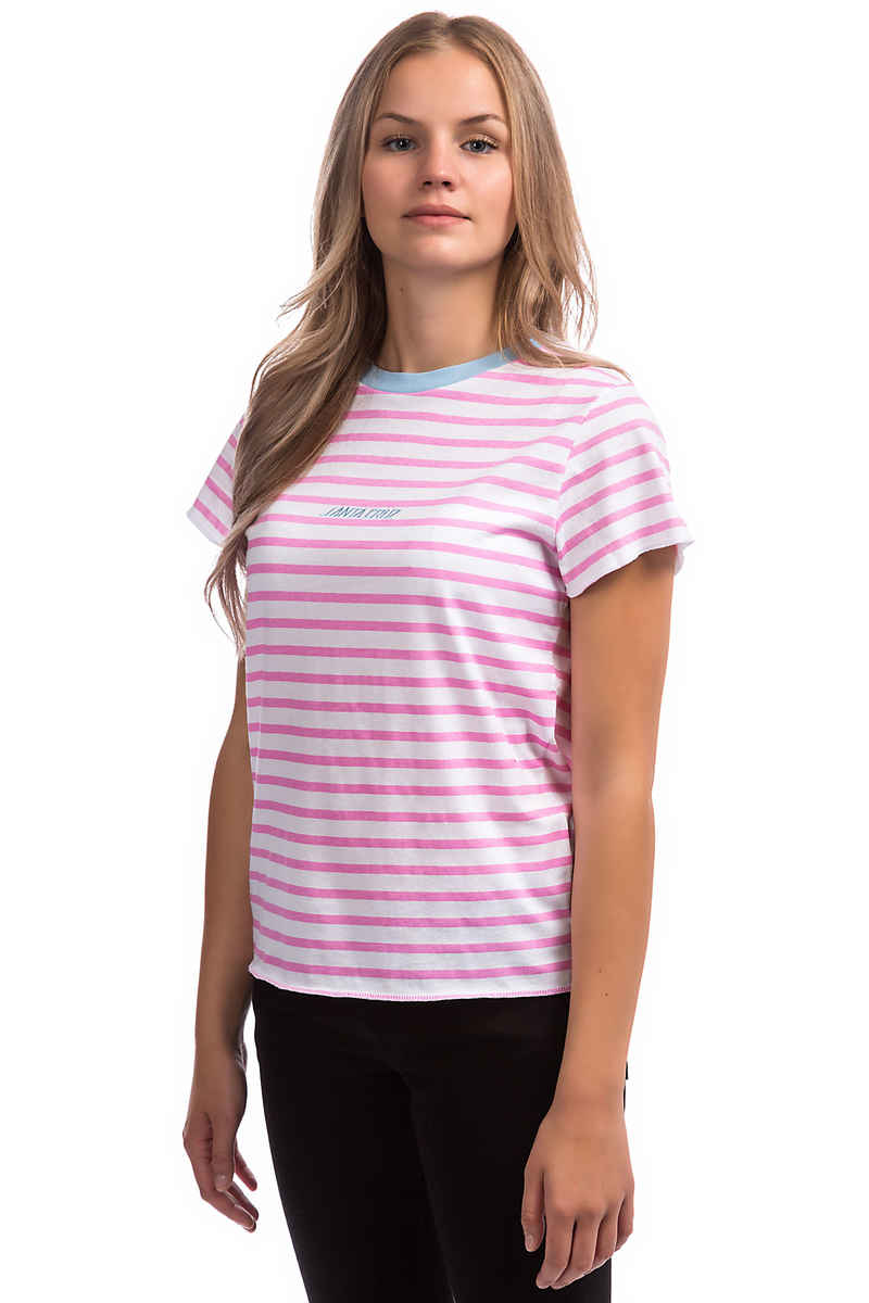 Santa Cruz Preppy T-Shirt women (pink white)