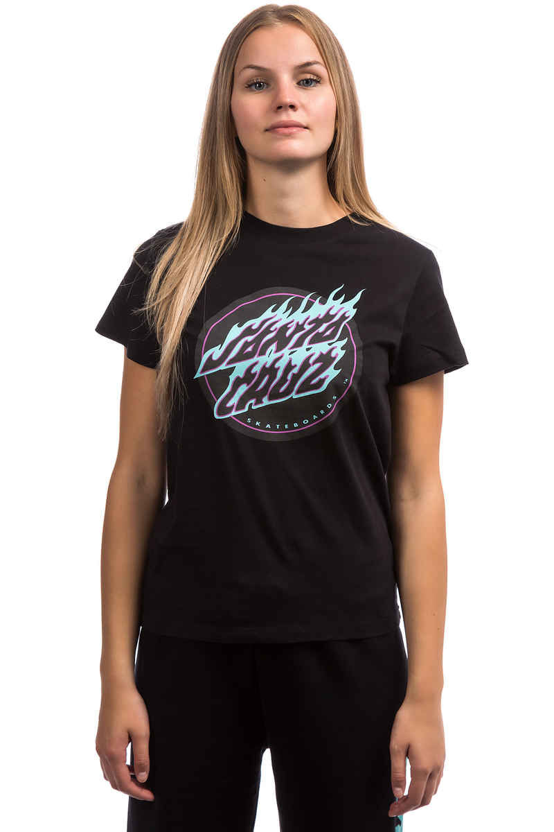 Santa Cruz Flame Dot T-Shirt women (black)