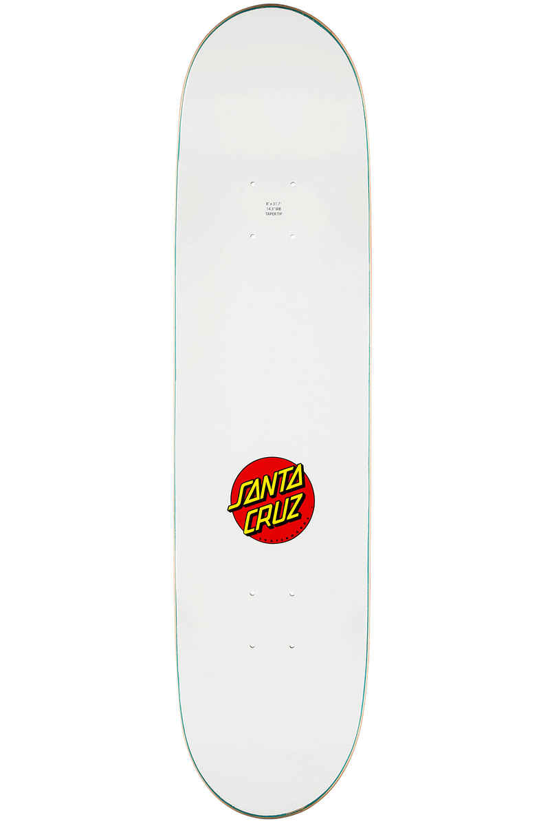 Santa Cruz Screaming Hand Taper Tip 8" Deck (white blue)