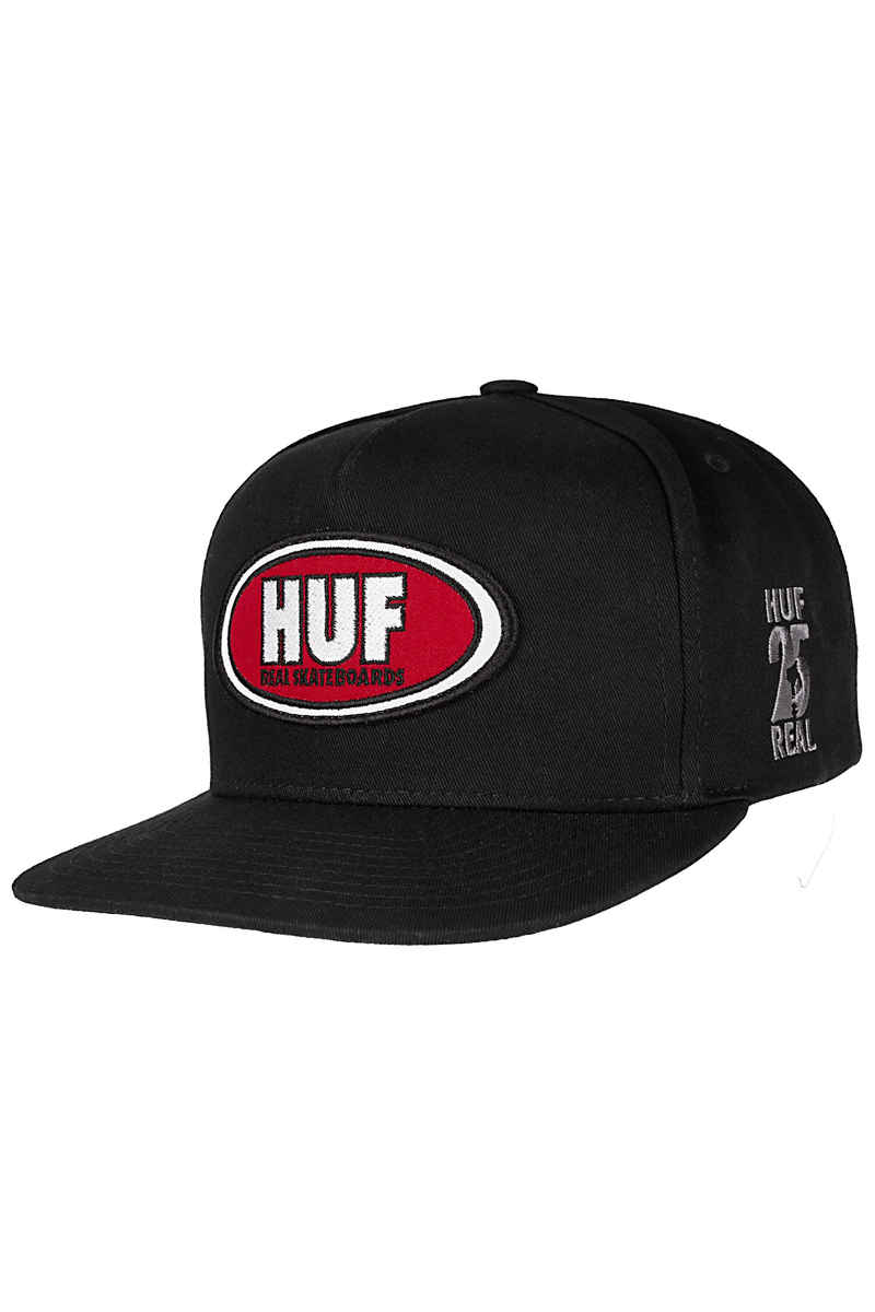 HUF x Real Collabo Snapback Gorra (black)