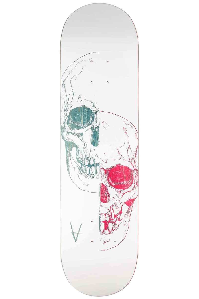 Antiz Skateboards 2 Face 8.125" Deck (white blue)