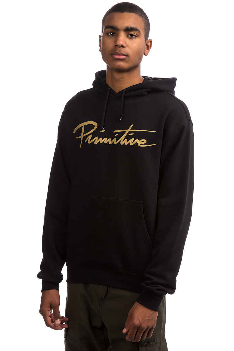 Primitive Nuevo Script sweat à capuche (black gold)