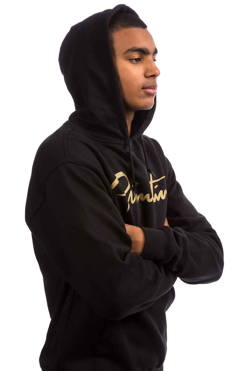 Primitive Nuevo Script sweat à capuche (black gold)