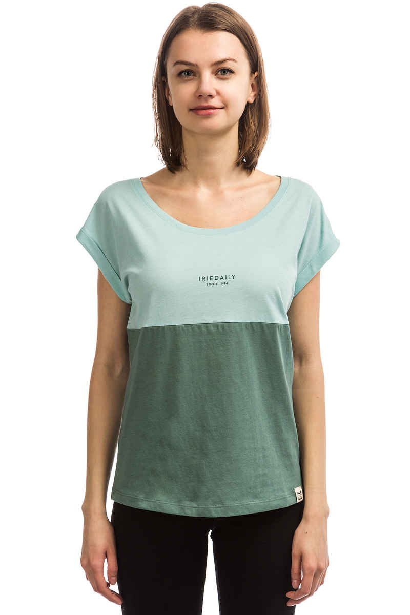 Iriedaily Block Girl T-Shirt women (dark beryl)