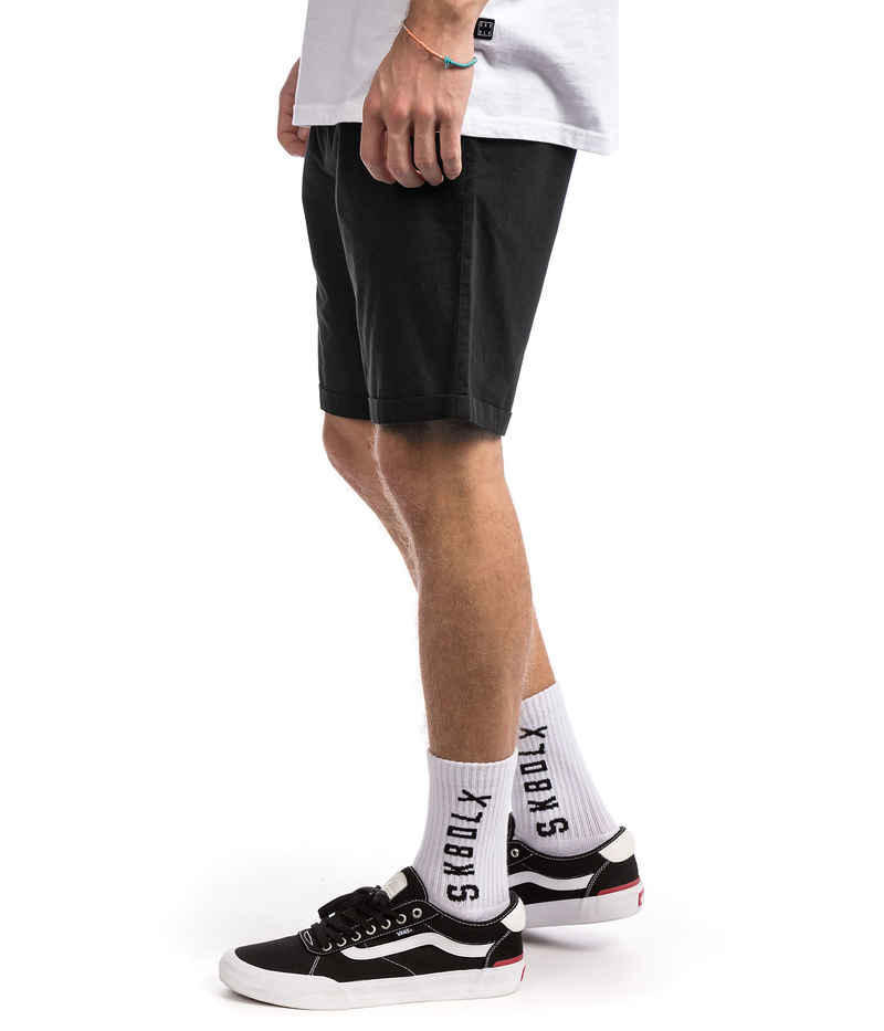Iriedaily Golfer Chambray Pantaloncini (uni black)
