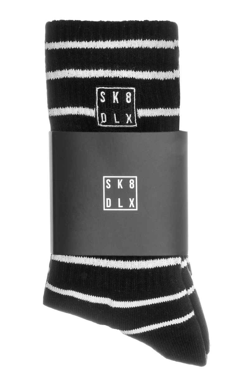 SK8DLX Stripes Socken US 6-13 (black white)