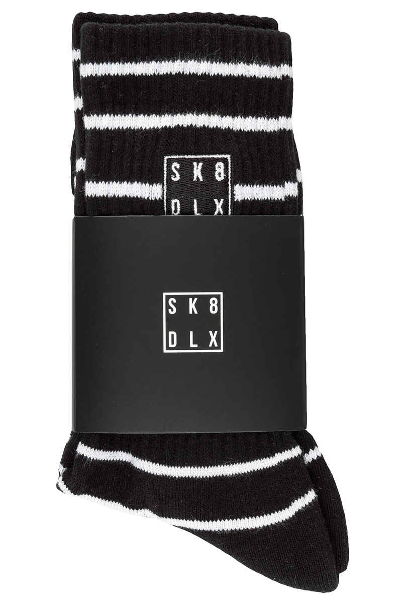 SK8DLX Stripes Socken US 6-13 (black white)