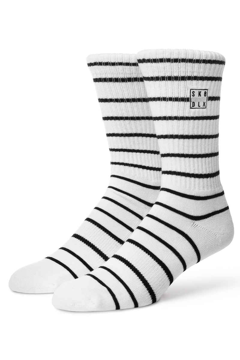 SK8DLX Stripes Socks US 6-13 (white black) 1 Pack