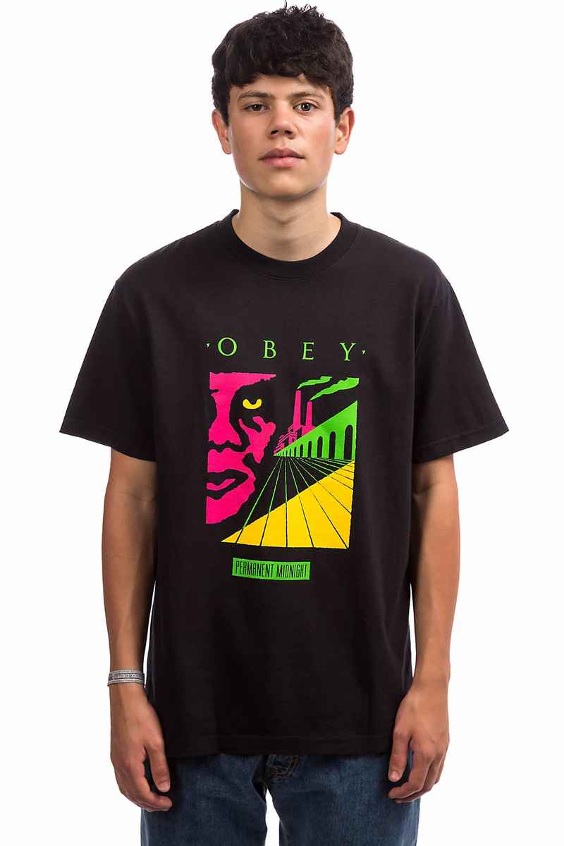 Obey Permanent Midnight T-Shirt (off black)