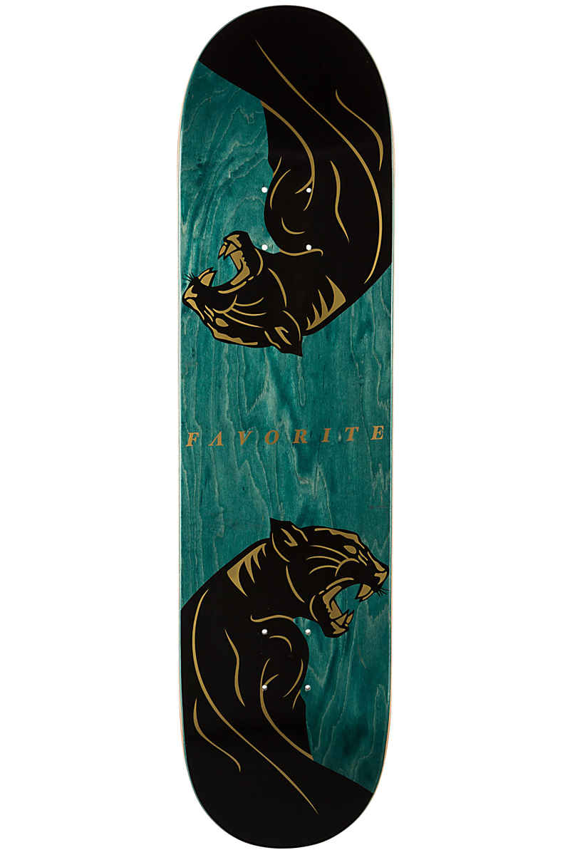 Favorite Panther 8" Deck (green gold)