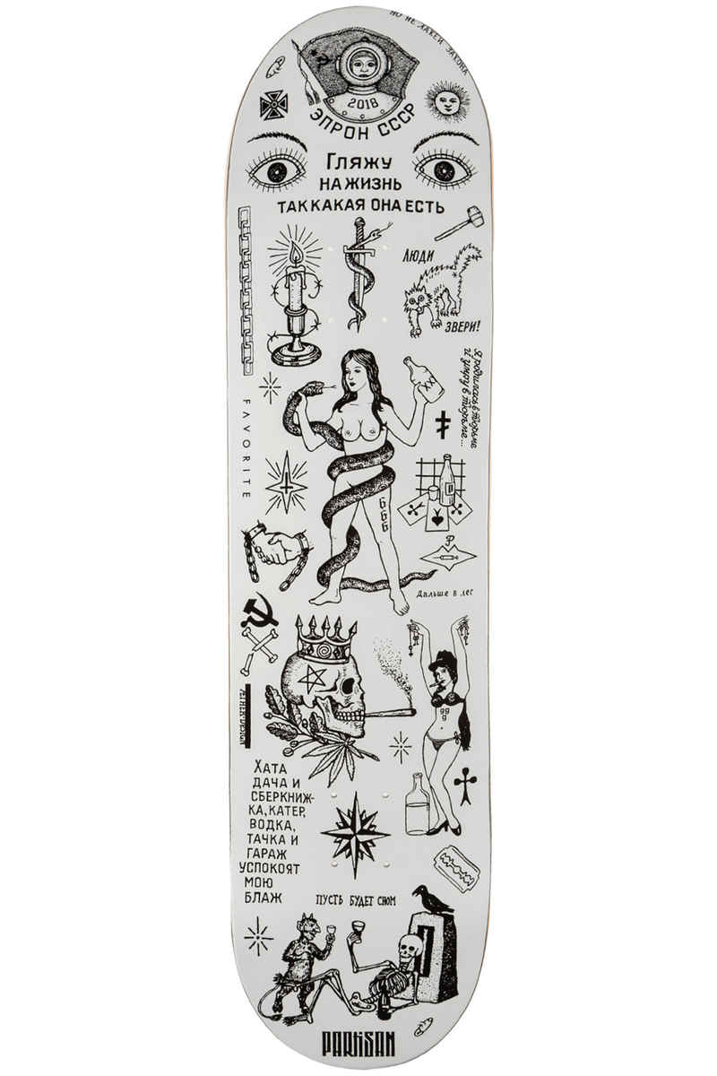 Favorite x Partisan 8.25" Deck (black white)