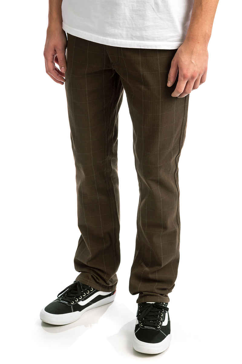 Brixton Reserve Chino Pantalons (brown plaid)