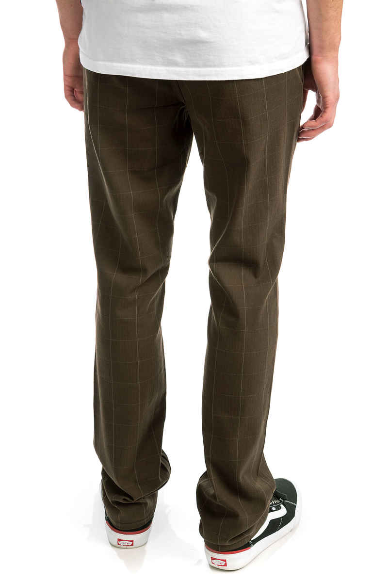 Brixton Reserve Chino Pantalons (brown plaid)