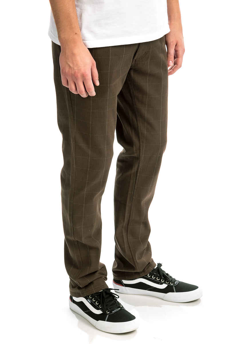 Brixton Reserve Chino Pantalons (brown plaid)